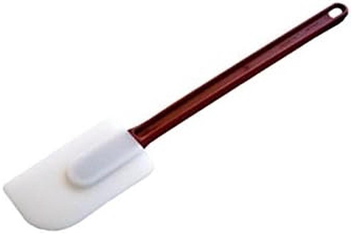 Siliconen Lepel - Spatel Keuken - Bakken en Koken - Hittebestendig Materiaal - 25 cm - Wit