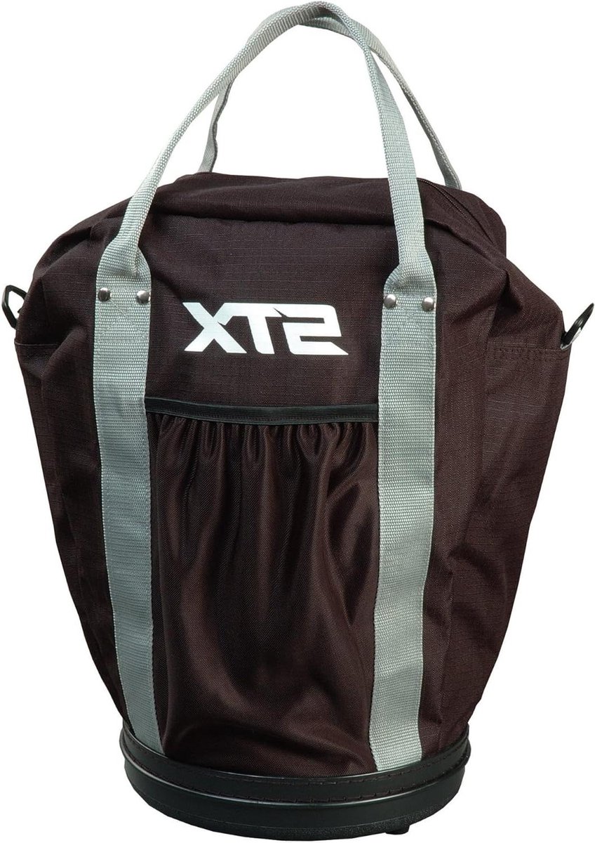 Lacrosse Bal Tas - Bucket Bag - Ballen Opslaan - Houdt Zes Dozen - 43 x 25 cm - Zwart