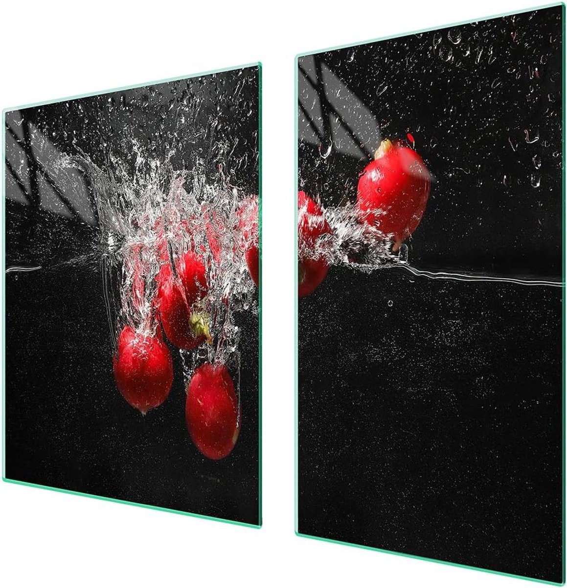 Universele afdekplaat - Kookplaat beschermer - Keuken beschermen - Gehard glas - 100x52 cm - Veelkleurig