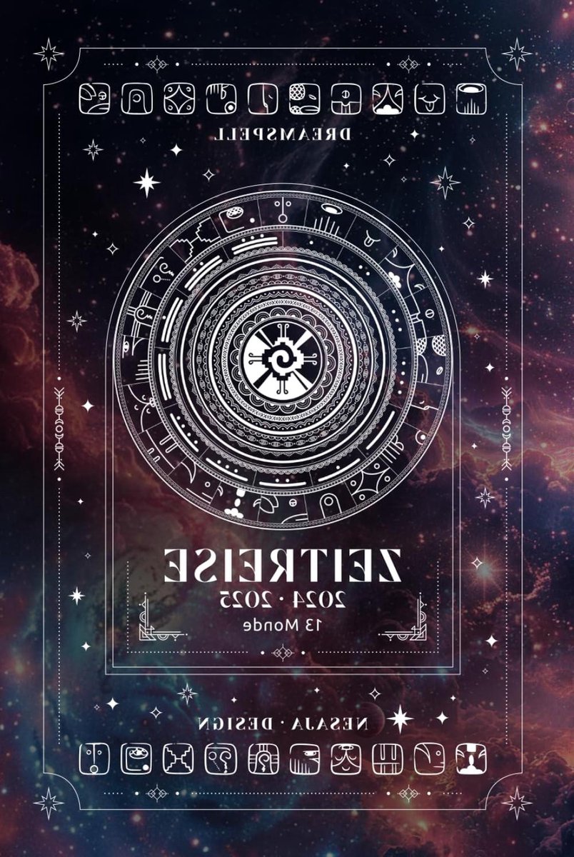 DreamSpell Journal - Tijdschrift Kalender - Tijd Reis - 13 Maanden Cyclus - 15.84 x 3.07 x 23.46 cm