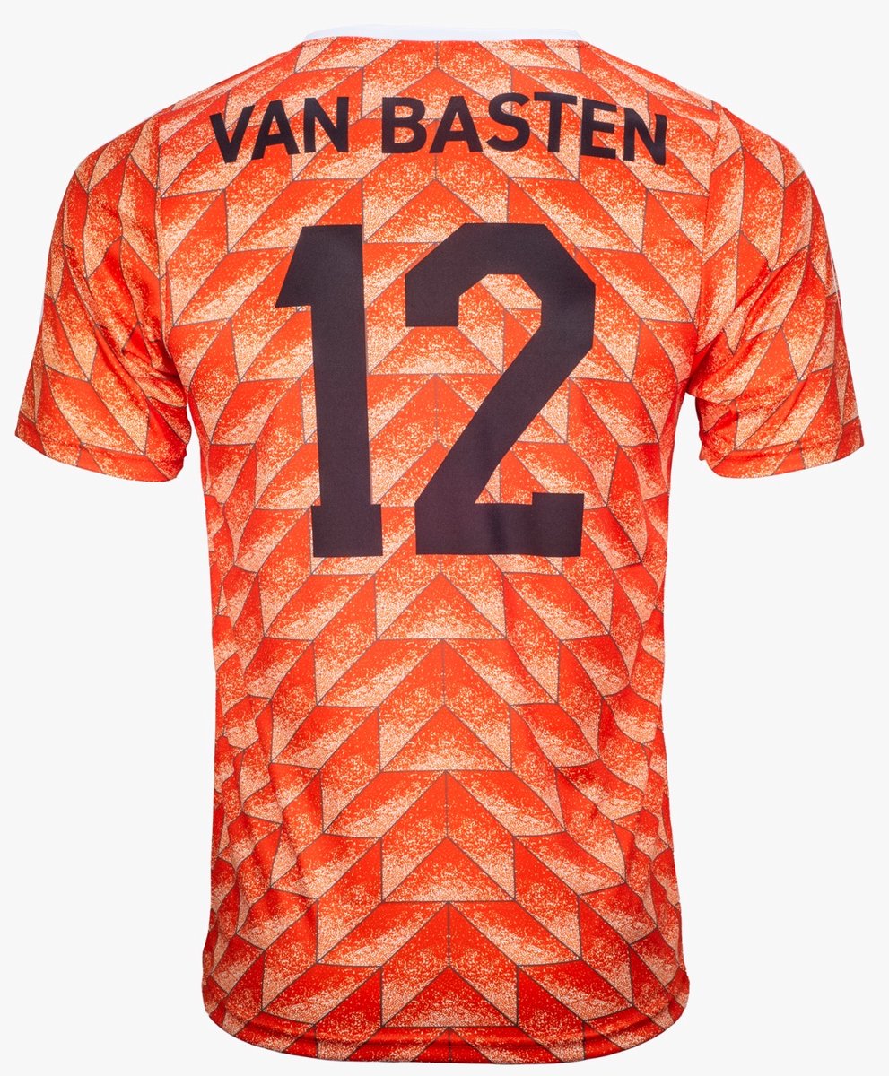 Voetbalshirt Van Basten EK 1988 | Nederlands Elftal | EK 88 / WK Voetbal T-shirt | Oranje sportshirt | Koningsdag Holland Nederland shirt kinderen | maat 140
