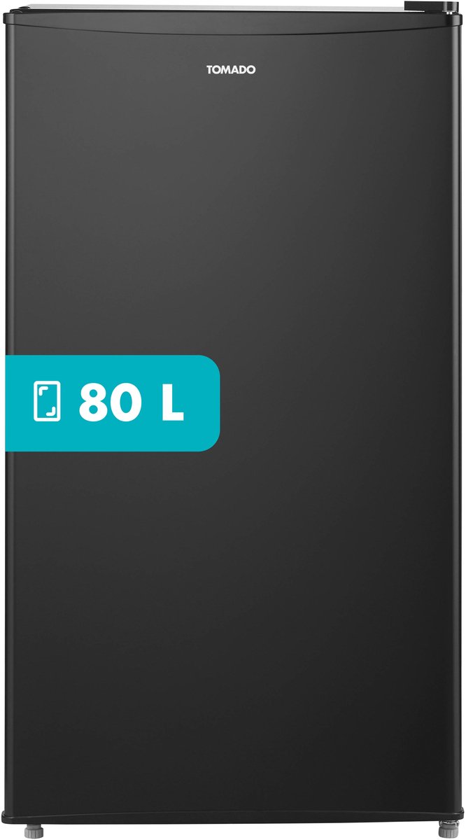 Tomado TRT4702B - Tafelmodel koelkast - 80 liter - Met vriesvak - Energielabel D - Zwart — afbeelding 1
