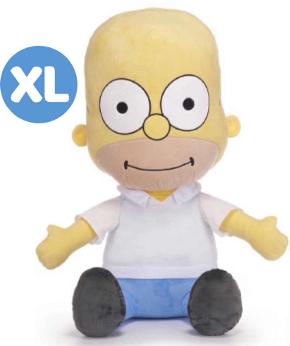 Homer - The Simpsons Pluche Knuffel XL 70 cm - Speelgoed Knuffels voor Kinderen Jongens Meisjes