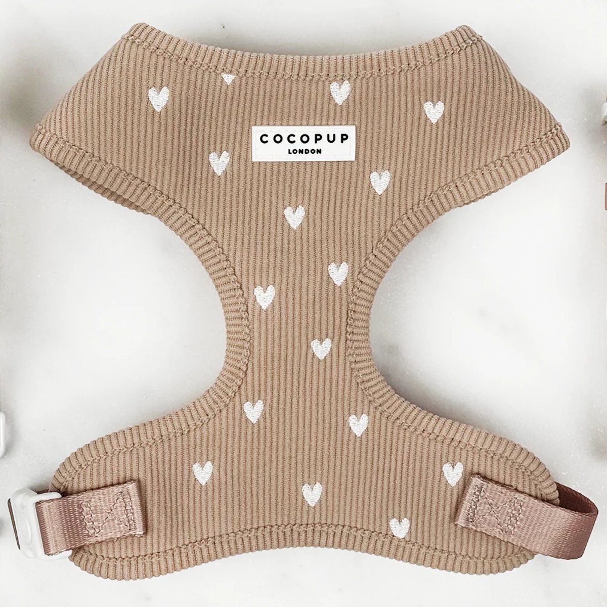 Cocopup 'Chai Hearts' - verstelbaar hondentuig - maat XS - wandeltuigje