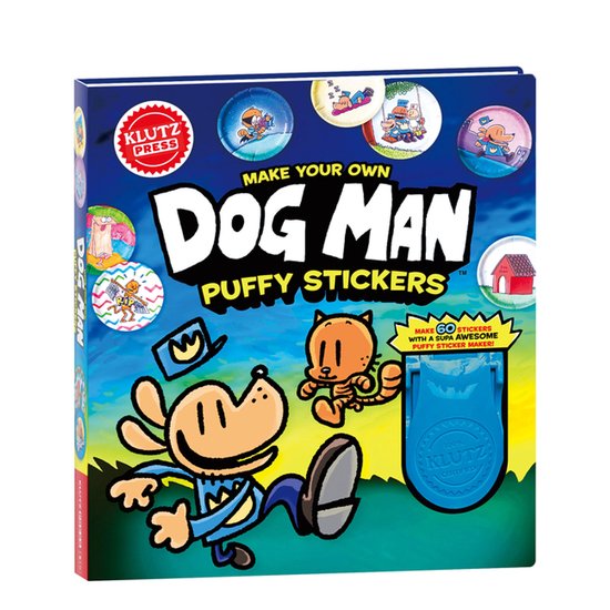 Klutz- Make Your Own Dog Man Puffy Stickers - cover