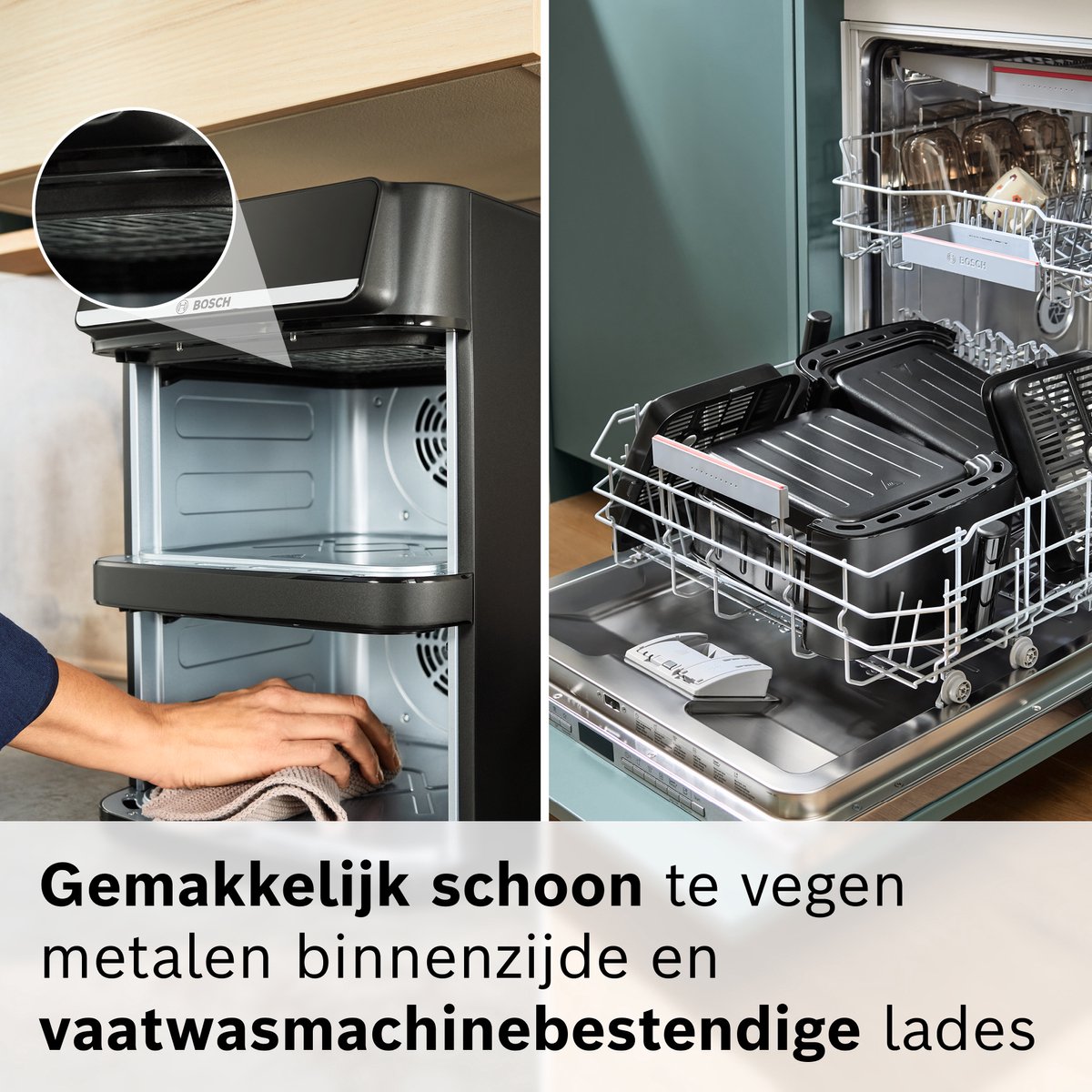 Bosch MAFD661B0: 12L dubbele airfryer voor gezinnen thumbnail 7