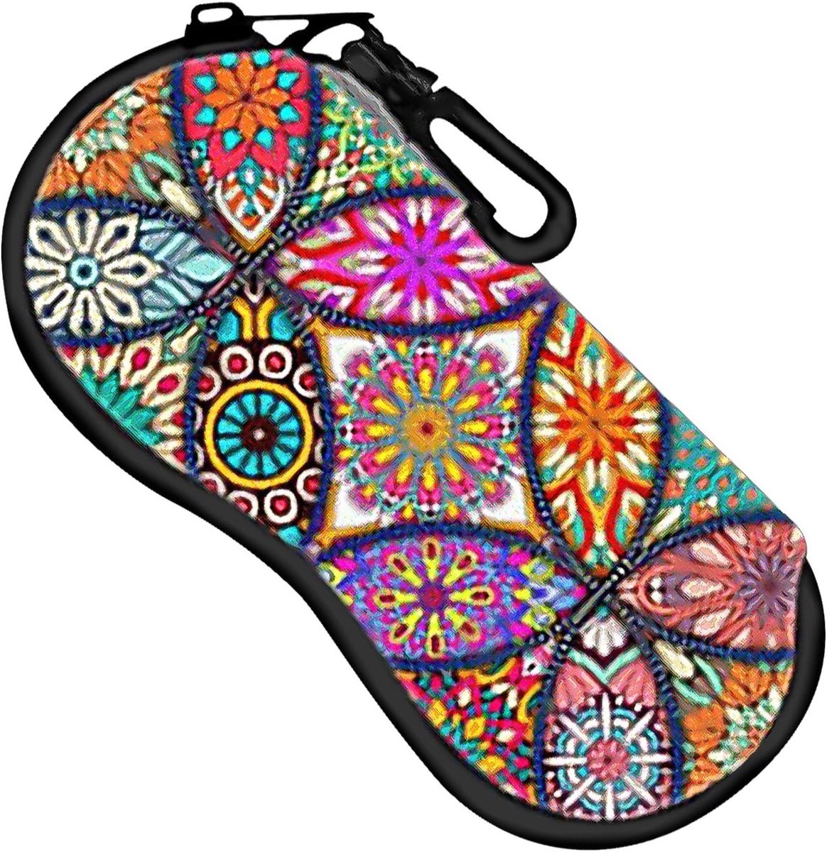 Stijlvolle en Draagbare Zonnebril Etui, Geschikt voor Reizen en Zakelijk Gebruik, Multicolor, 17.8 x 8.5 cm, Perfect voor Brilopslag en Bescherming