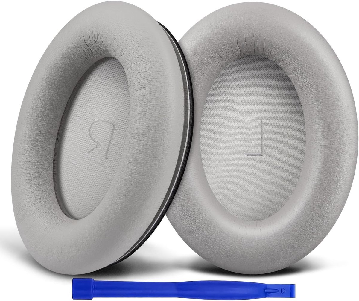 Vervangende oorkussens voor draadloze over-ear noise cancelling hoofdtelefoons, zachte proteïne leer en geluidsisolerende schuimkussens voor optimaal comfort en geluidskwaliteit