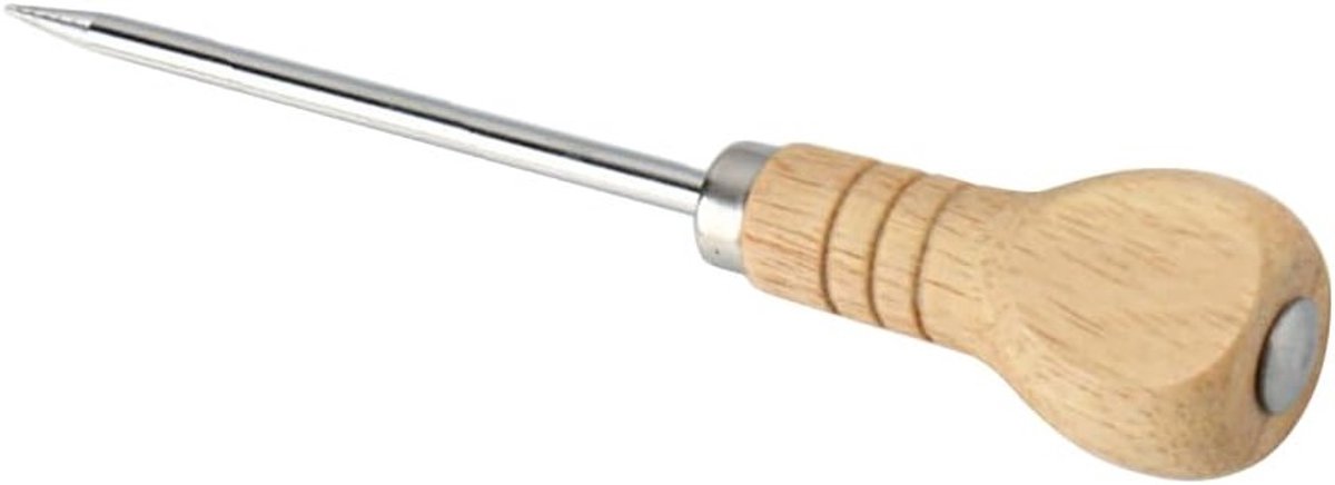 RVS IJspriem met Houten Handvat - Ideaal voor Bars, Keukens, Picknicks en Kamperen - 18.5 cm IJs Hamer en IJs Spike Tool