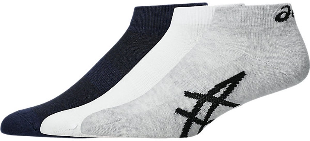 ASICS Lightweight Ped sokken (3 paar) - Sportsokken - Maat 43-46 - Wit/Grijs/Zwart - 3PPK - Hardlopen - Unisex Sportsokken — cadeau in Cadeau-ideeën - foto 2