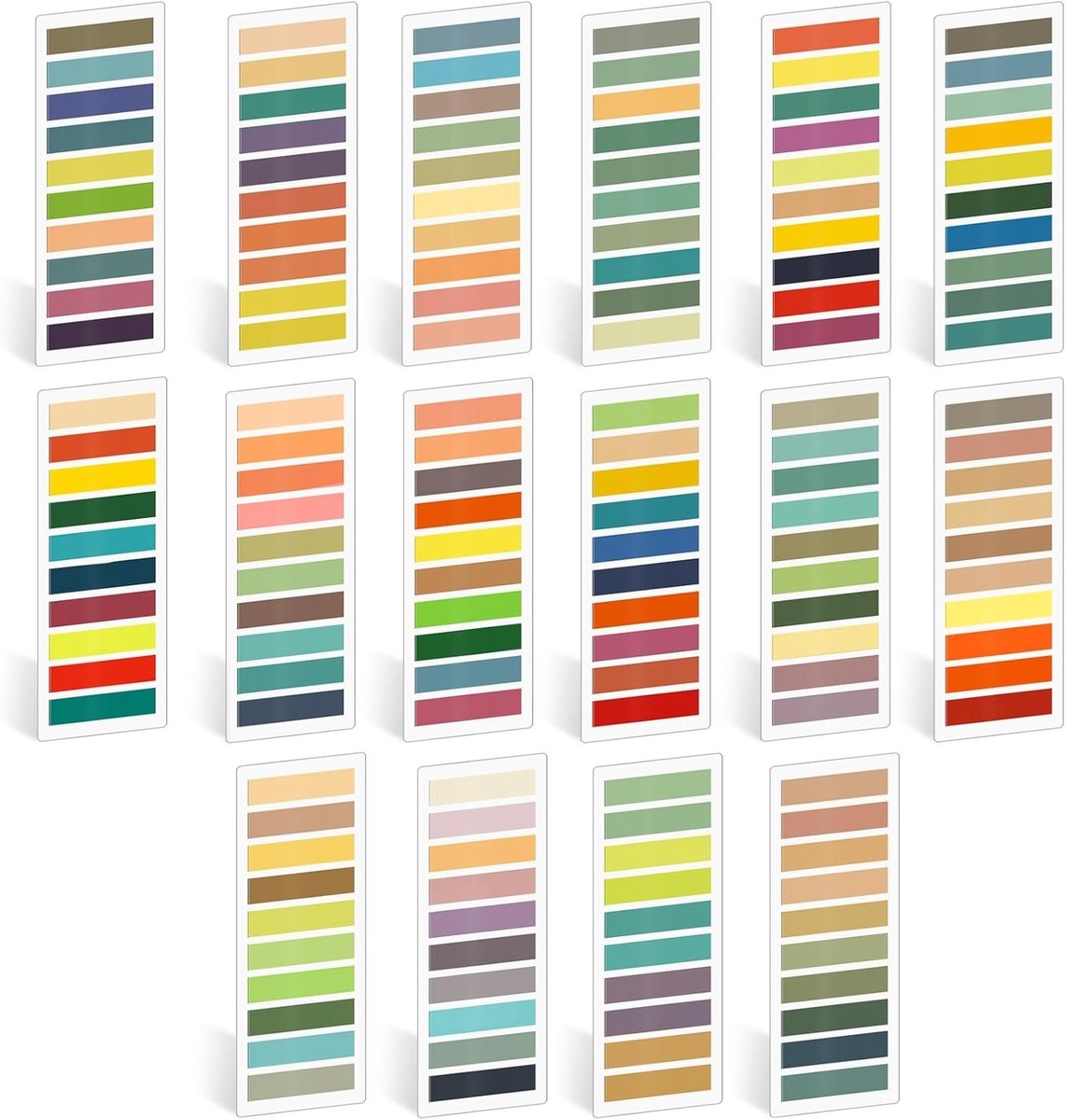 3200 Zelfklevende Index Tabs en Notities - Transparante Pagina Markers, Plaknotities en Pastel Side Markers voor School en Kantoor