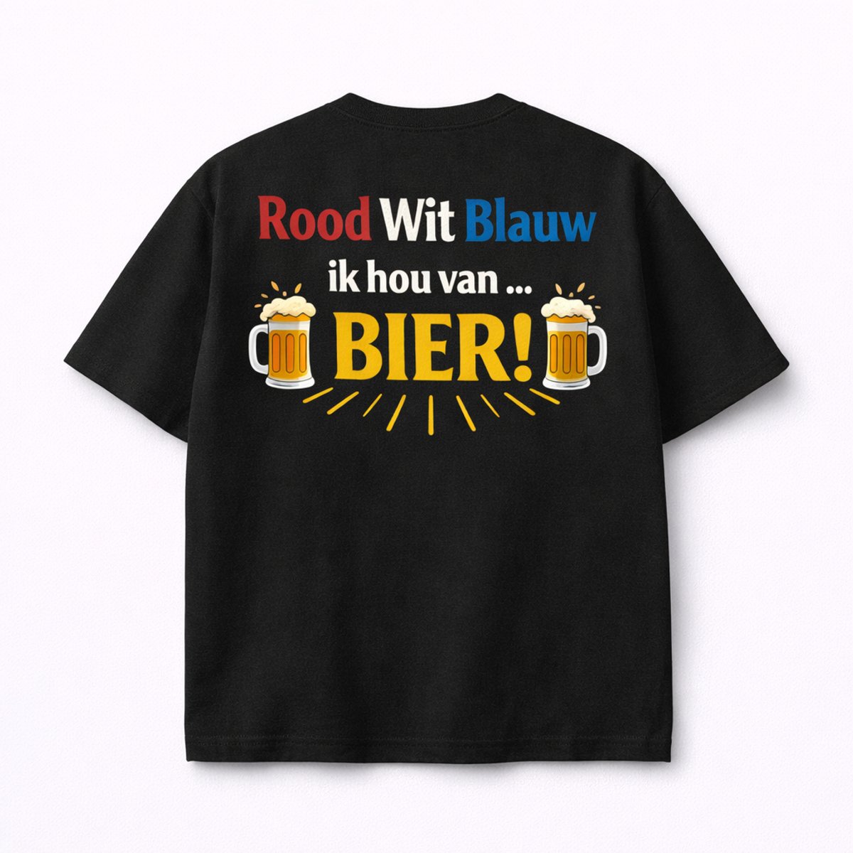 Shirt - Zwart - Ik hou van Bier