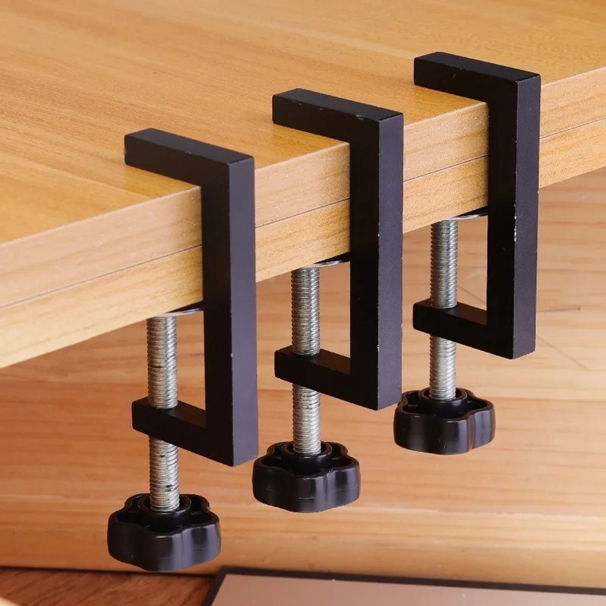 WiseGoods Premium G Klemmen Set 4 Stuks 57mm - Koolstofstaal Schroefklemmen - Houtbewerking / Timmerwerk & Lassen - DIY - Zwart