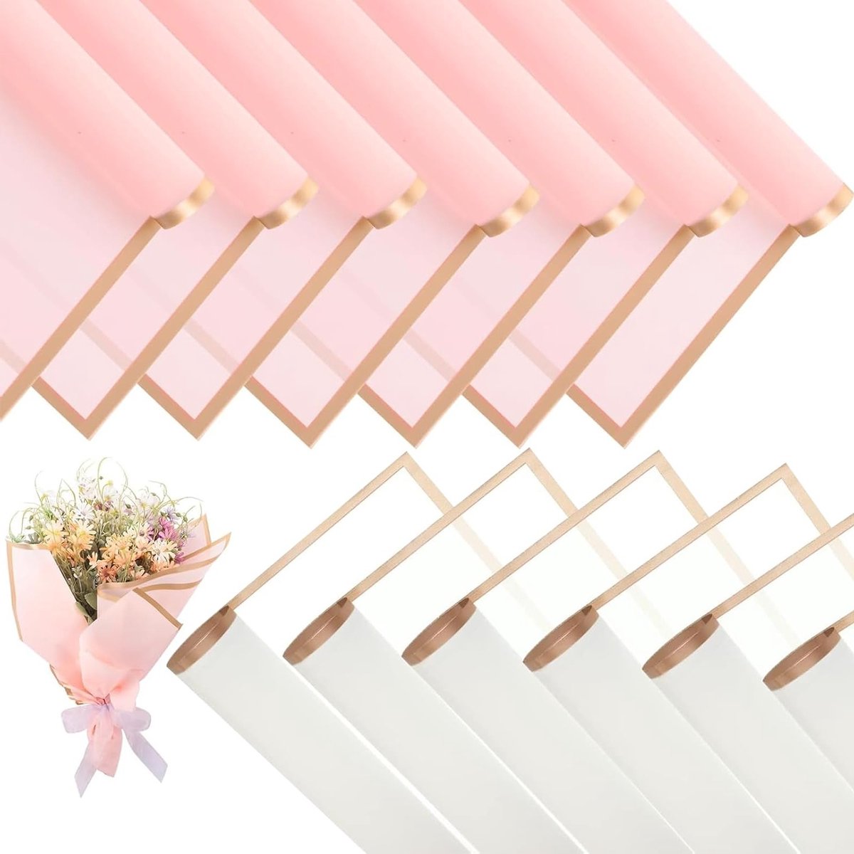 Waterdicht cadeaupapier voor blad boeket - Perfect voor inpakken, decoratie en geschenken