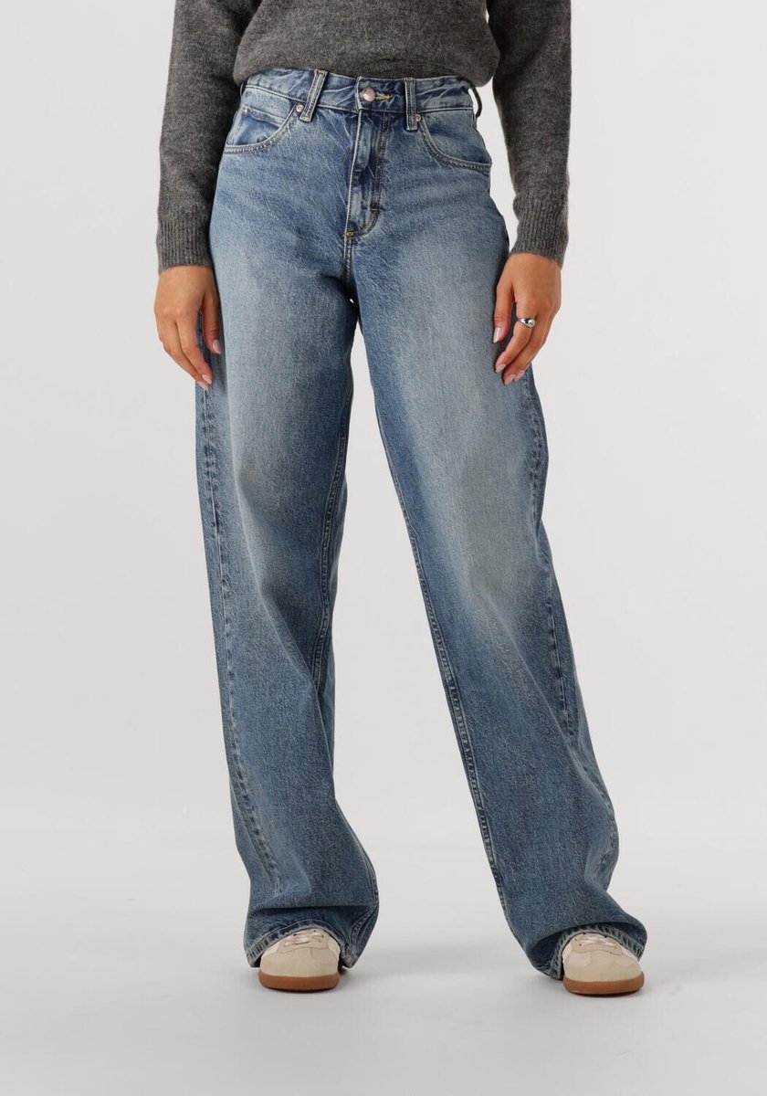 Lee Rider Loose Jeans Dames Broek Blauw