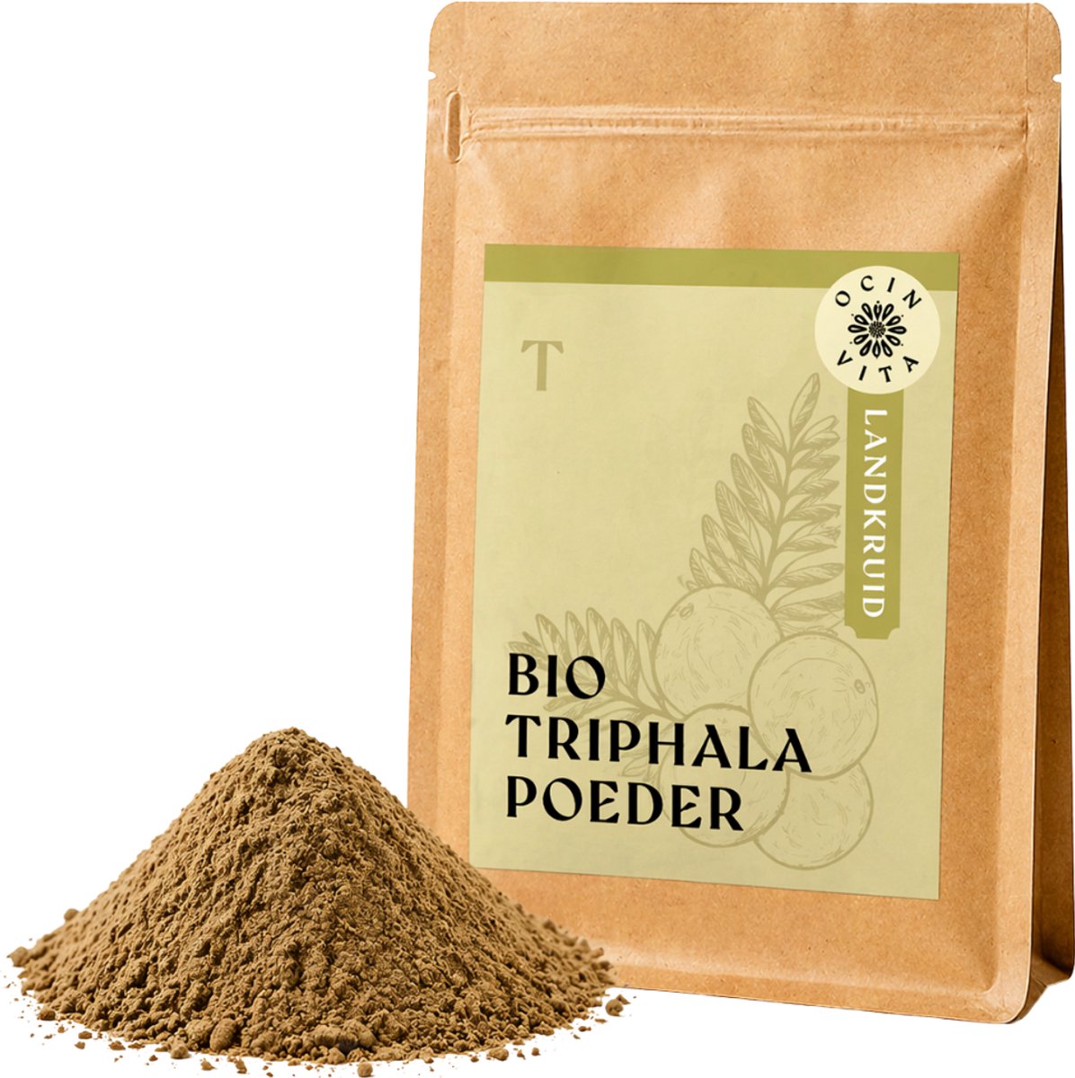 Triphala Poeder 250g - Biologische Triphala - Superfood - Ayurvedische Kruidenmix - 100% Puur - Ocin Vita