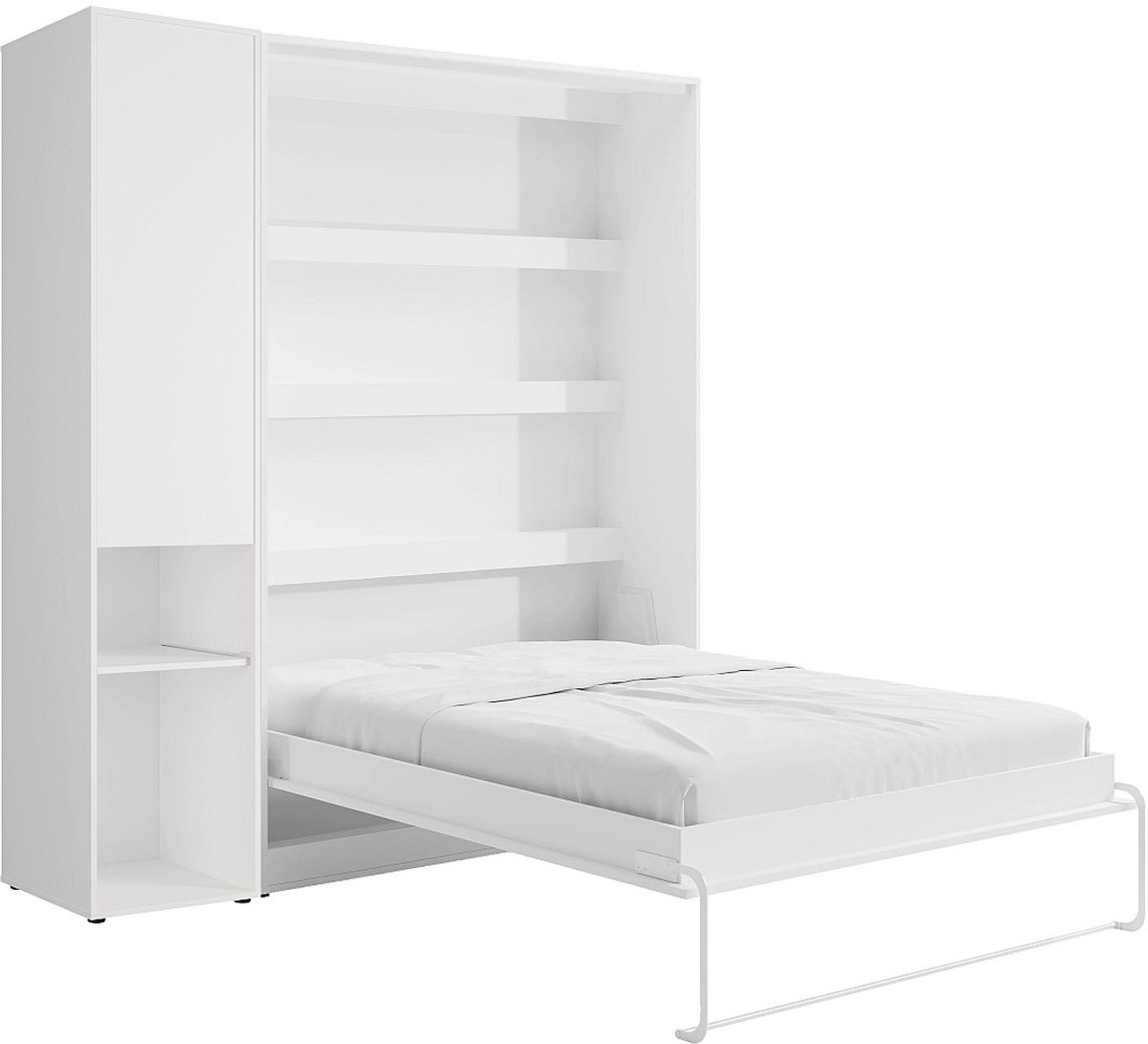 Vente-unique Bedkast hout wit 160 x 200 cm
