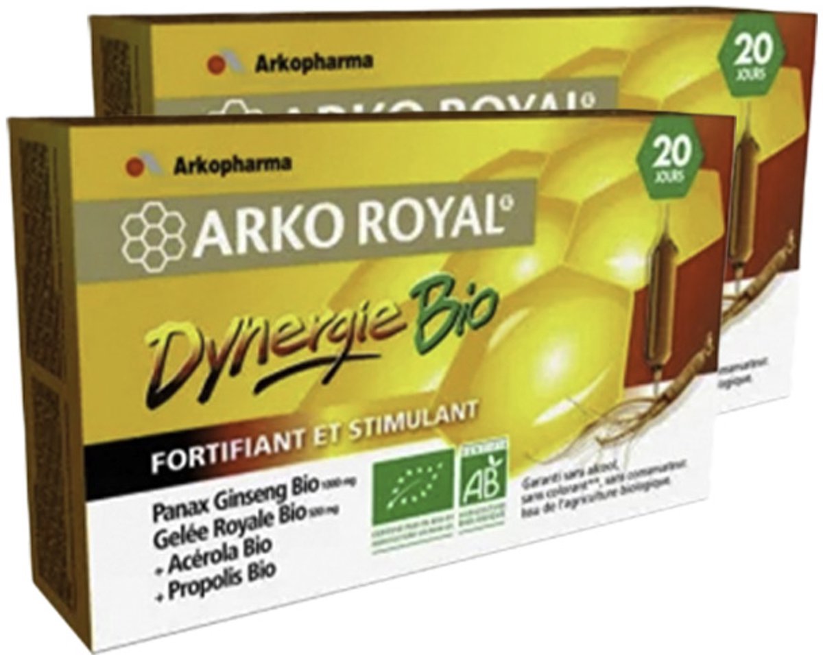 Arkopharma | ArkoRoyal Dynergie | 20 Ampullen 15ml | 2 stuks | 20 x 15ml