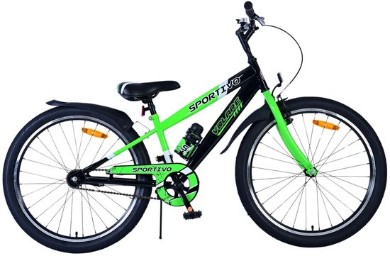 Vélo pour enfants Volare Sportivo - Garçons - 24 pouces - Zwart