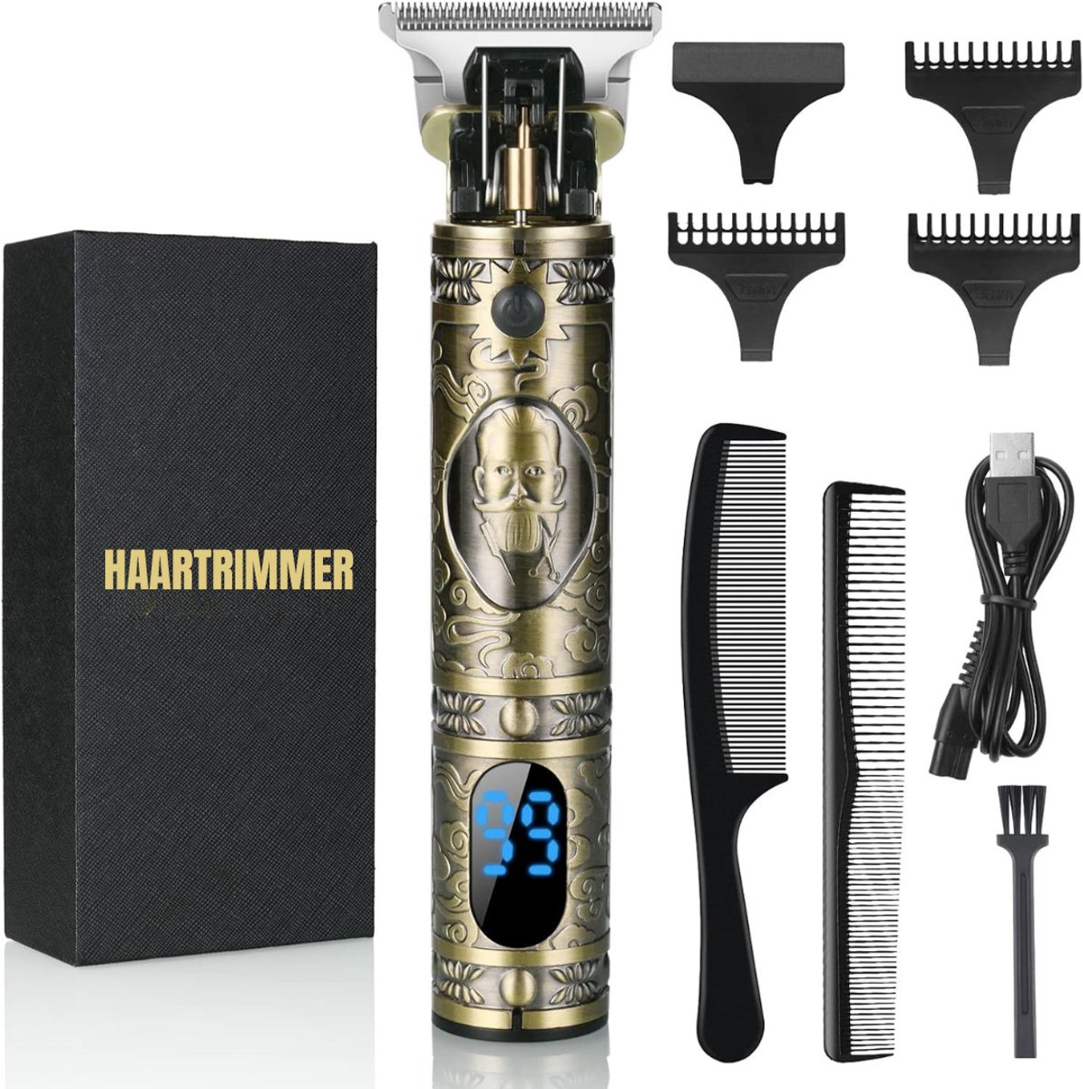 Florixa® Trimmer Baard - Trimmer - Bronzen - 21cm x 11cm x 5cm