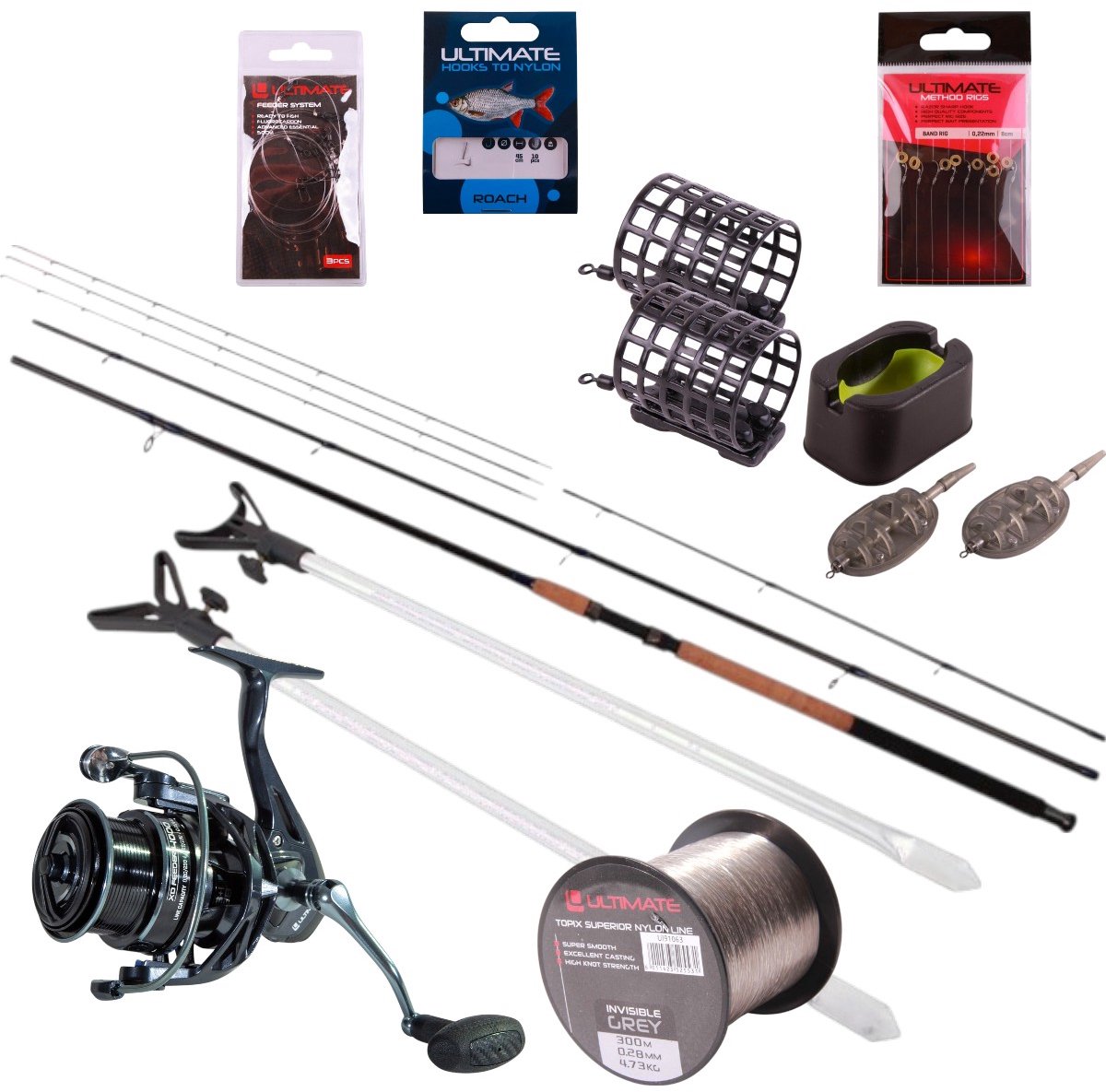 Ultimate Specialist Feeder Set Complete 3.60m (20-80g) - Witvis Set
