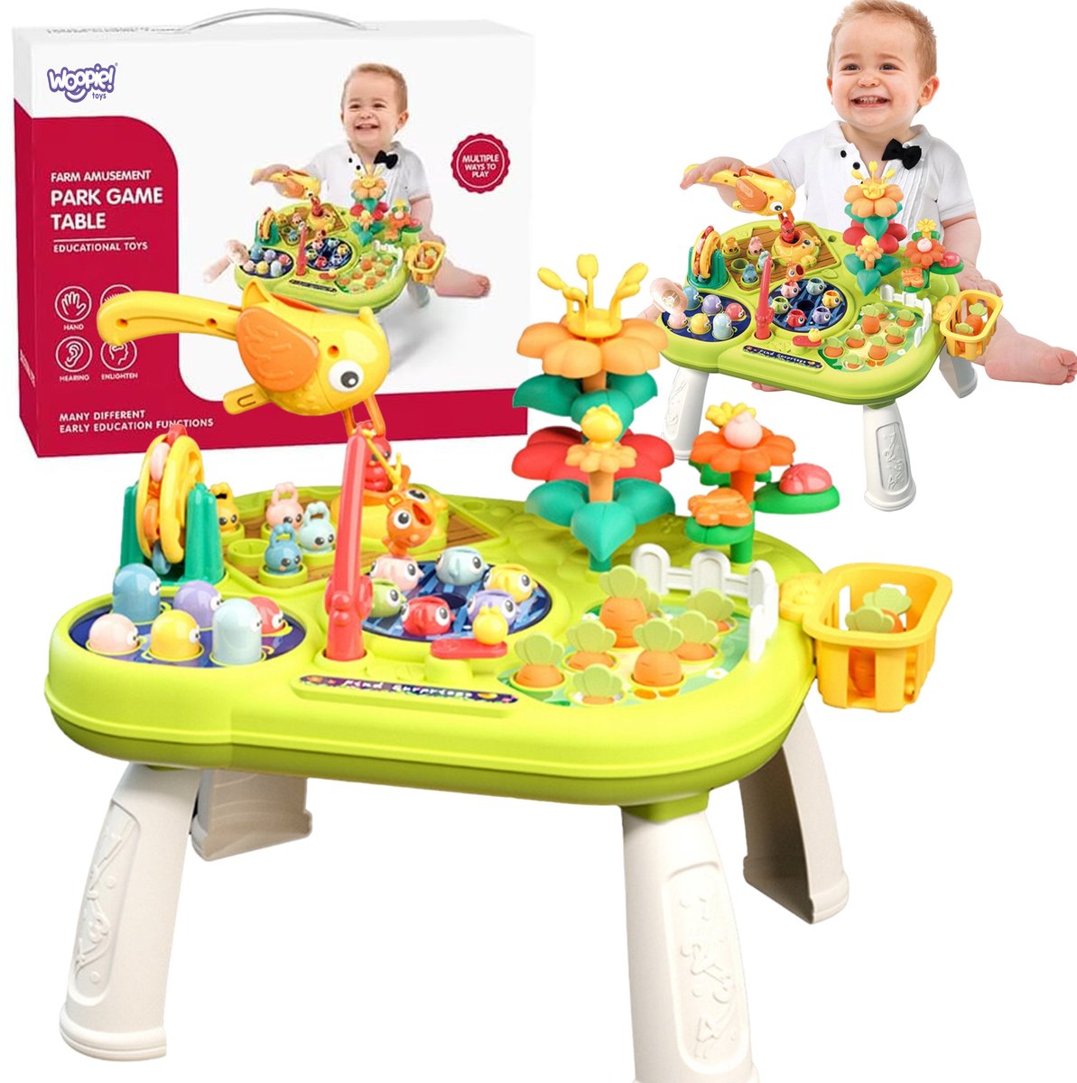 Woopie Baby Interactieve 8-in-1 Montessori Educatieve Multi-tafel - UNI