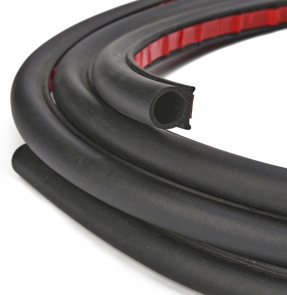Zelfklevende EPDM Rubber D-Profiel Deurrubber voor Auto's - Geluidsisolatie, Waterdicht, Windgeluid Vermindering - Ideaal voor Winterse Omstandigheden 15 x 15