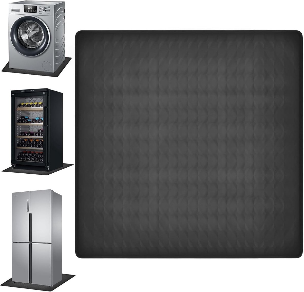 Siliconen Koelkastmat 60x60 cm - Antislip Onderlegger voor Koelkast en Droger, Bescherming tegen Vlekken en Vocht