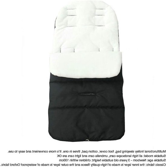 Warme Voetenzak voor Babywagens, Winddicht en Multifunctioneel, Fleece Kussen voor Nieuwborns, Ideaal voor Koude Dagen en Comfortabele Rit van Merkloos — afbeelding 5