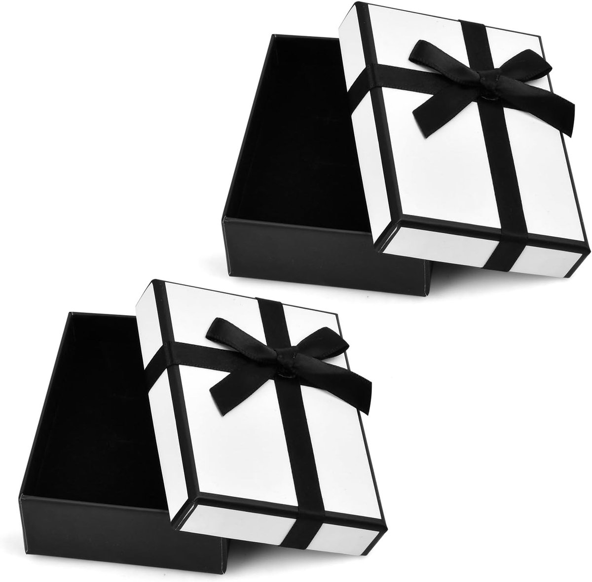 Kleine cadeauverpakking van 9 x 7 x 3 cm met deksel, ideaal voor sieraden, ringen en armbanden