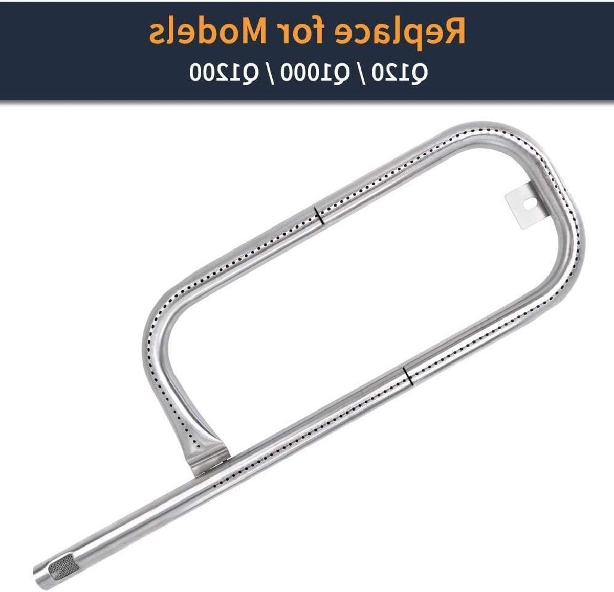 Vervangende Brandertube voor Q100 Series - RVS, 43.82 cm, Geschikt voor BBQ, Grill en Buitenkeuken