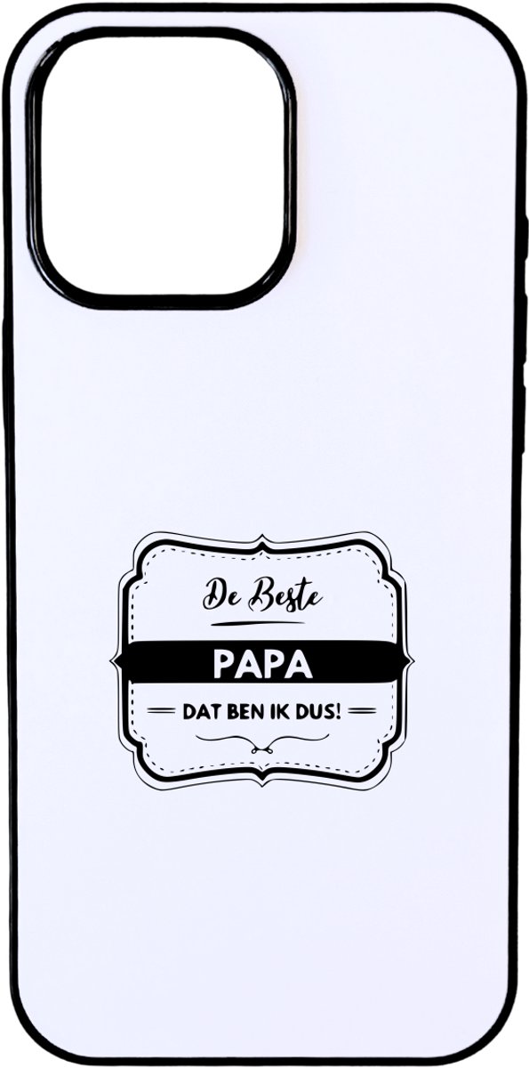 Hacebo® - De beste papa dat ben ik dus telefoonhoesje - Papa - Familie - telefoonhoesjes - Vaderdag - Cadeau - hoesje geschikt voor iPhone 16 Pro Max
