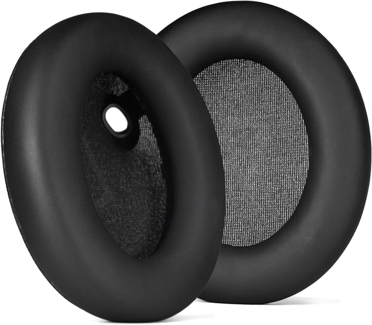 Vervangende Oorkussens voor Active Noise Cancelling Hoofdtelefoons, Hoogwaardige Geluidsisolatie, Zacht Leer, Geschikt voor Diverse Modellen (Jet Black)