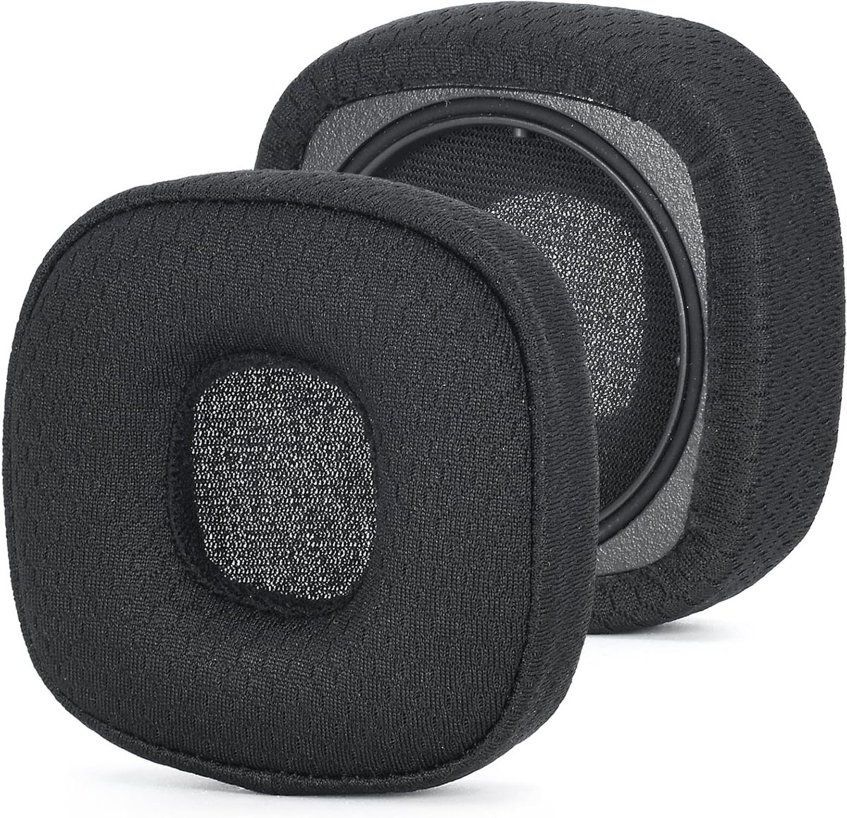 Vervangende Oorkussens voor Marshall Major III/IV/V ANC Bluetooth Hoofdtelefoons - Hoogwaardige Schuimrubber Kussens met Mesh Stof, Zwart, Comfortabel en Duurzaam