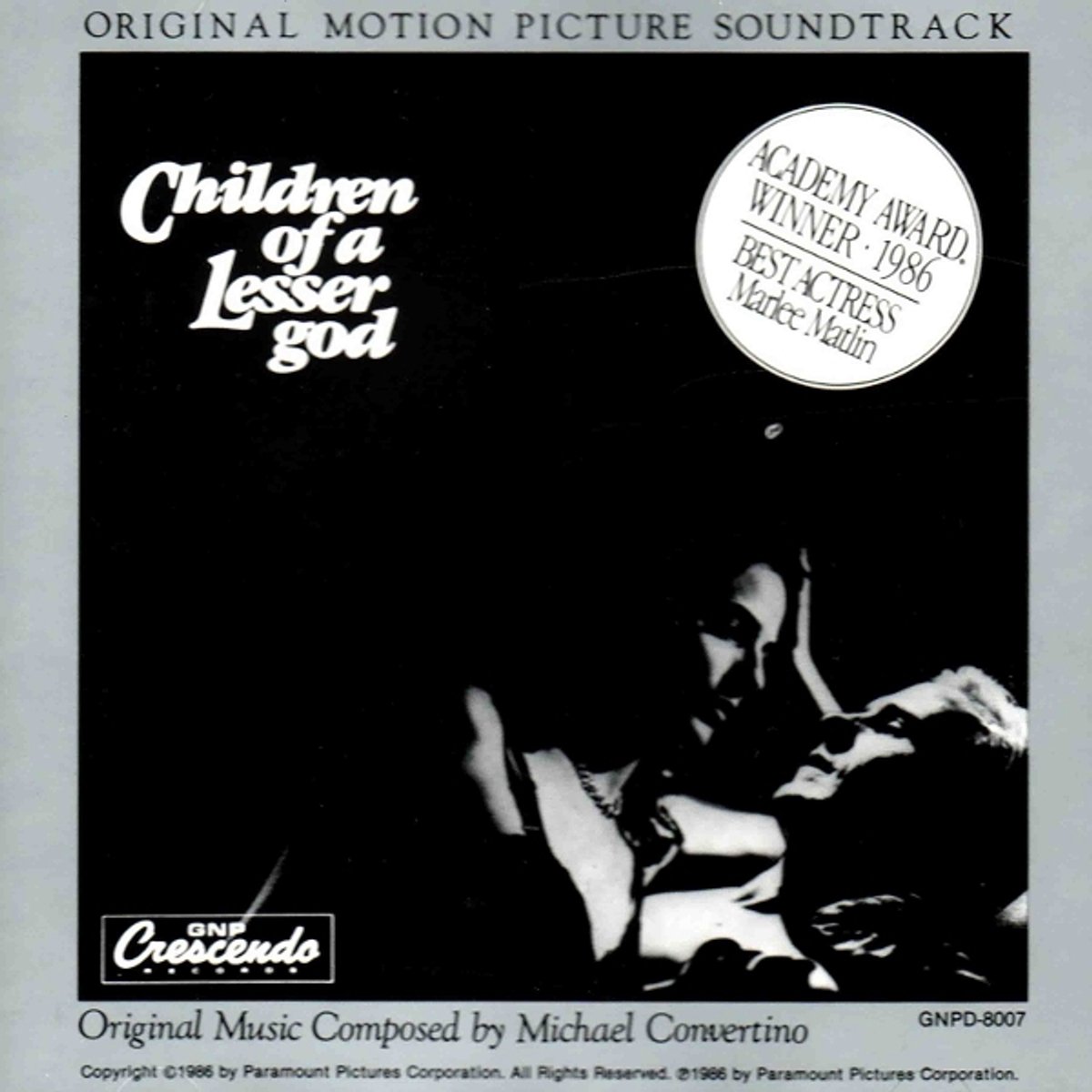 Michael Convertino - Children Of A Lesser God (CD)