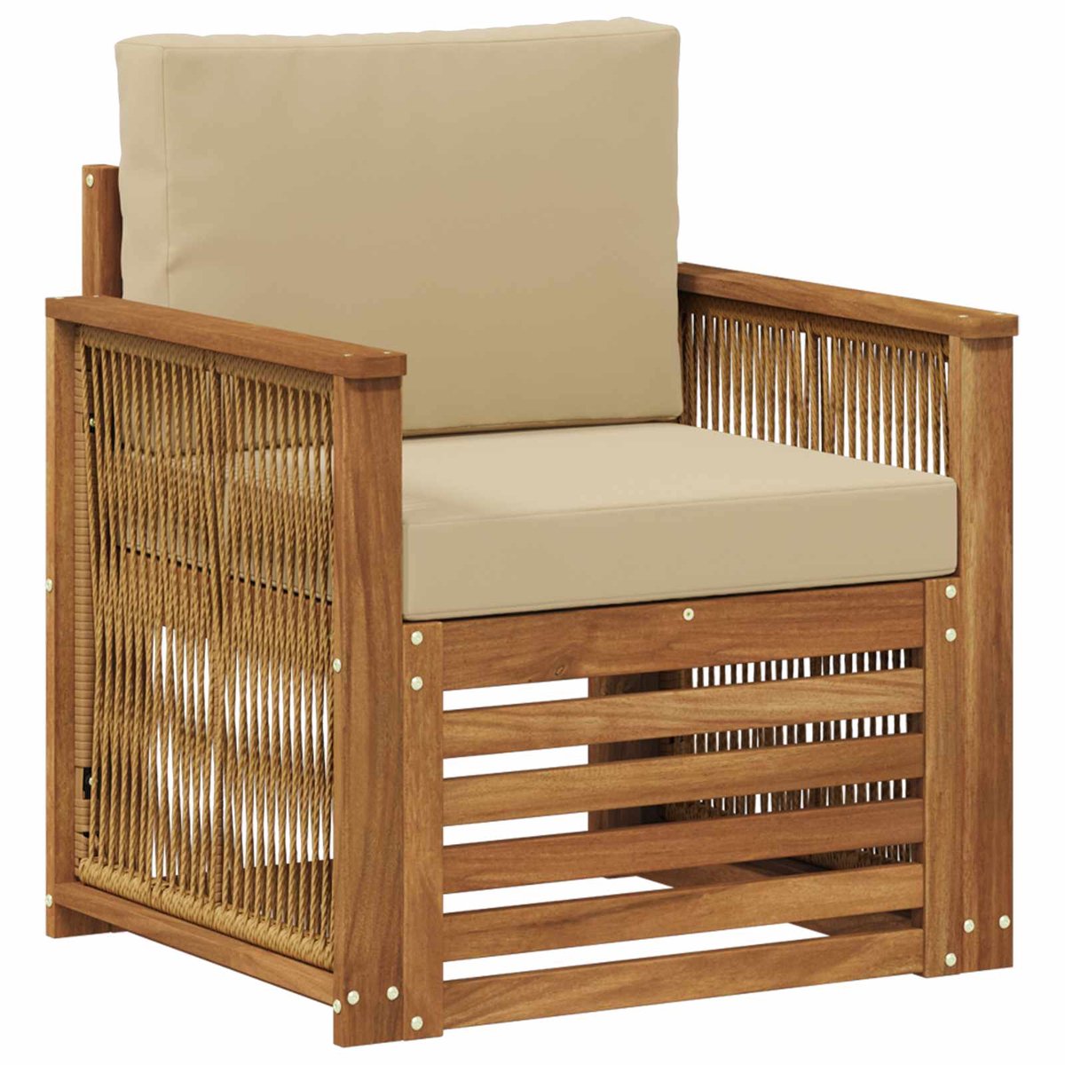 vidaXL - Buiten - Midden - Sofa - Naturel