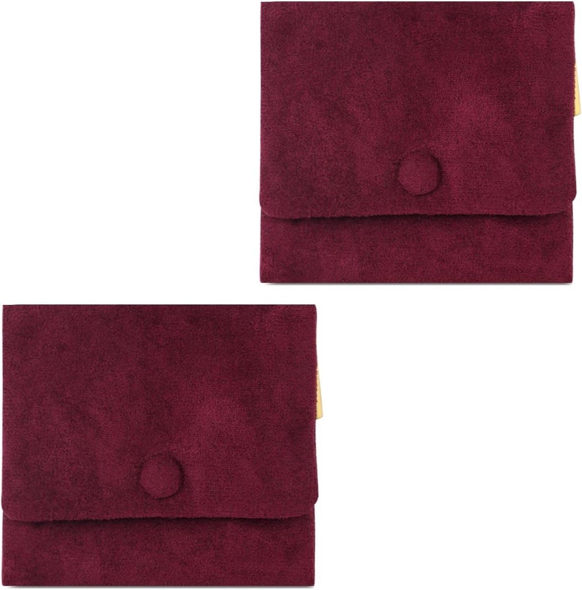 2 stuks zachte fluwelen sieradenzakjes, mini-reissieradentas met drukknop en ritssluiting, handige draagbare tas voor oorbellen, halskettingen en armbanden tijdens het reizen