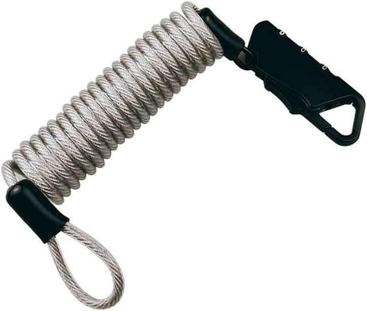 Universele Helm Slot met Code en Stalen Kabel voor Fietshelmen, Motorhelmen, Kinderwagens en Snowboards - 150 cm Veiligheidsslot