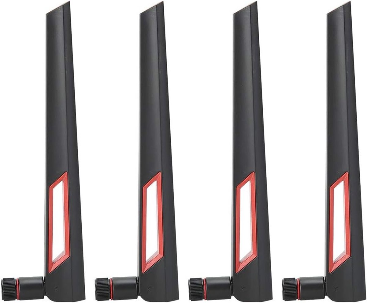 Omnidirectionele WiFi Antenne Set van 4, 8dBi Versterker voor Betere WiFi Bereik en Signaalsterkte voor Routers zoals RT-AC68U en EX6200