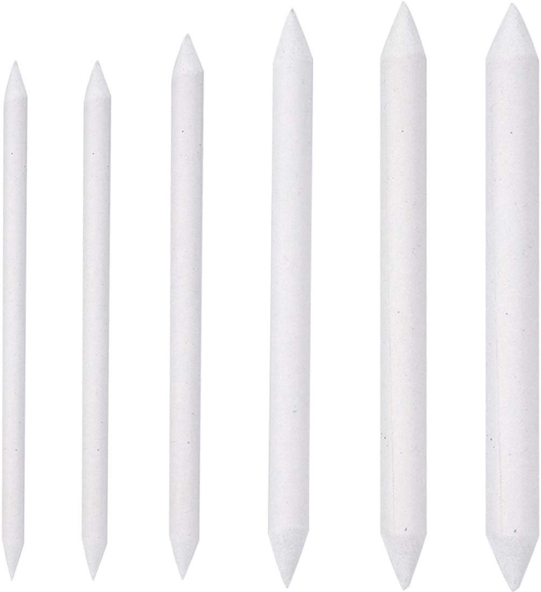 Set van 6 Papier Gum, Mengstomp en Tortillion voor Tekenen, Schetsen en Kunstprojecten