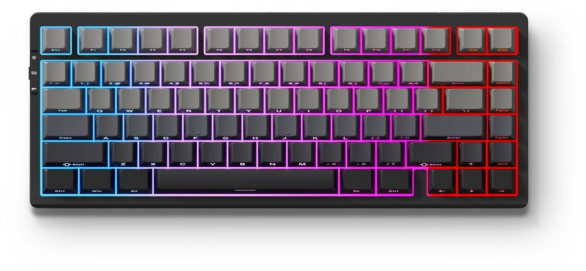 MCHOSE G75 Pro, Cabbage Tofu Switch, Qwerty US, Zwart