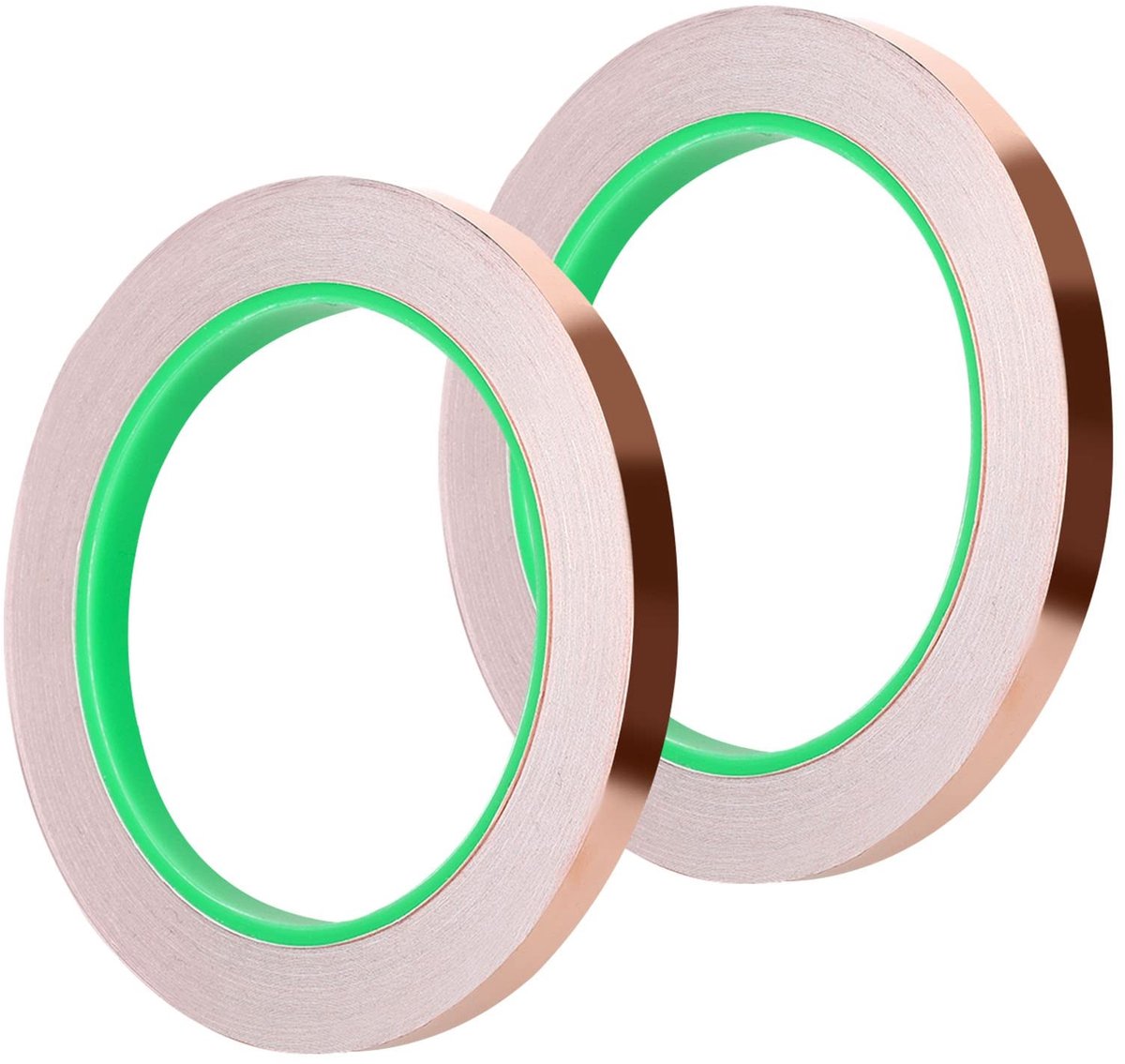 Vt products - Copper Foil Tape - Dubbelzijdig - Waterbestendig - 20m x 6mm - Conductieve Stickers - Ideaal voor Elektronica en Kunstprojecten - Bruin