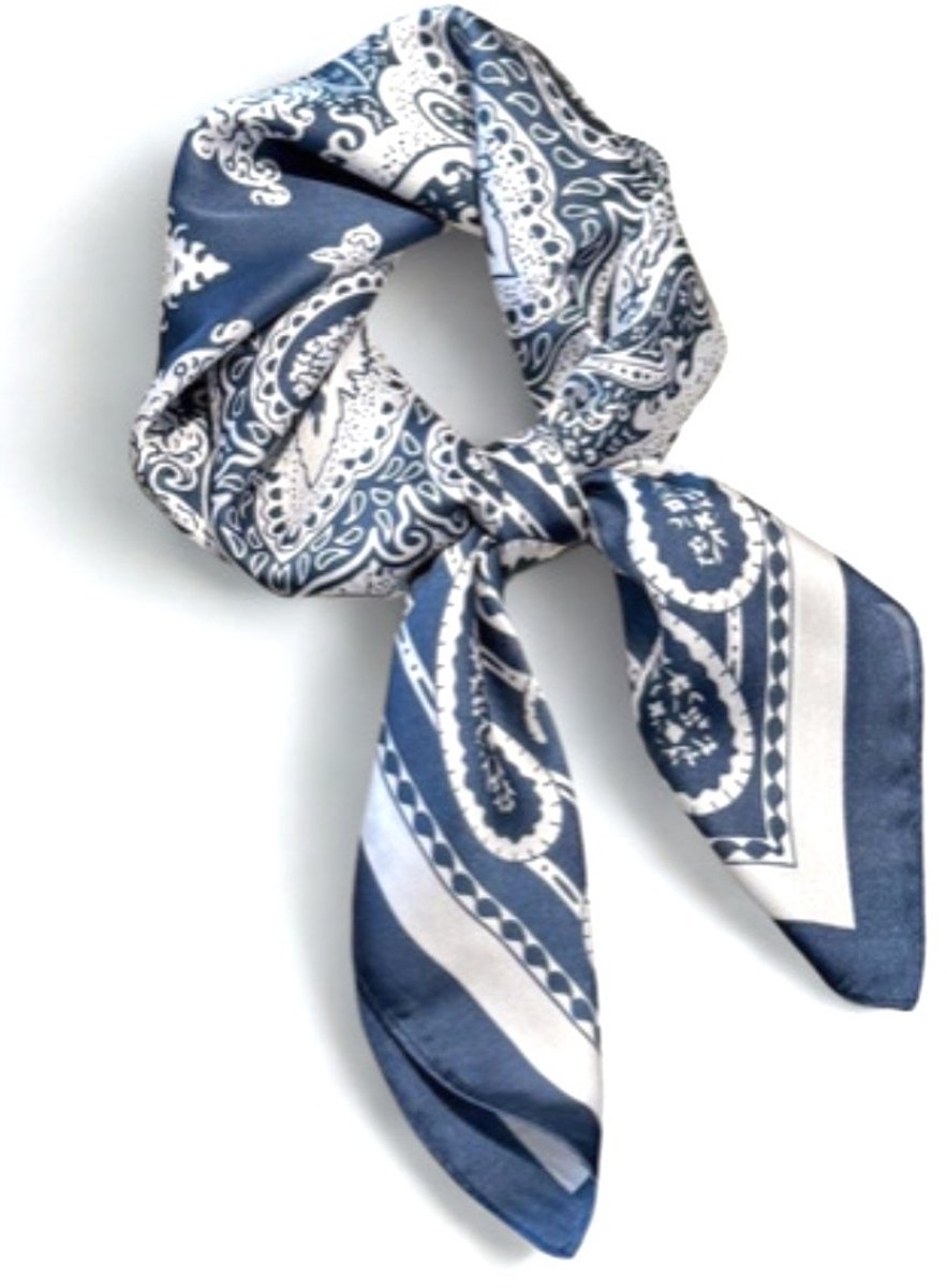 Sjaaltje met print - bandana met print - haarband - sjaaltje meerkleurig - bandana - vierkant sjaaltje met print - bandana sjaaltje - sjaaltje voor dames hals - sjaal - sjaaltje unisex - scarf - mini sjaal - sjaaltje over broek