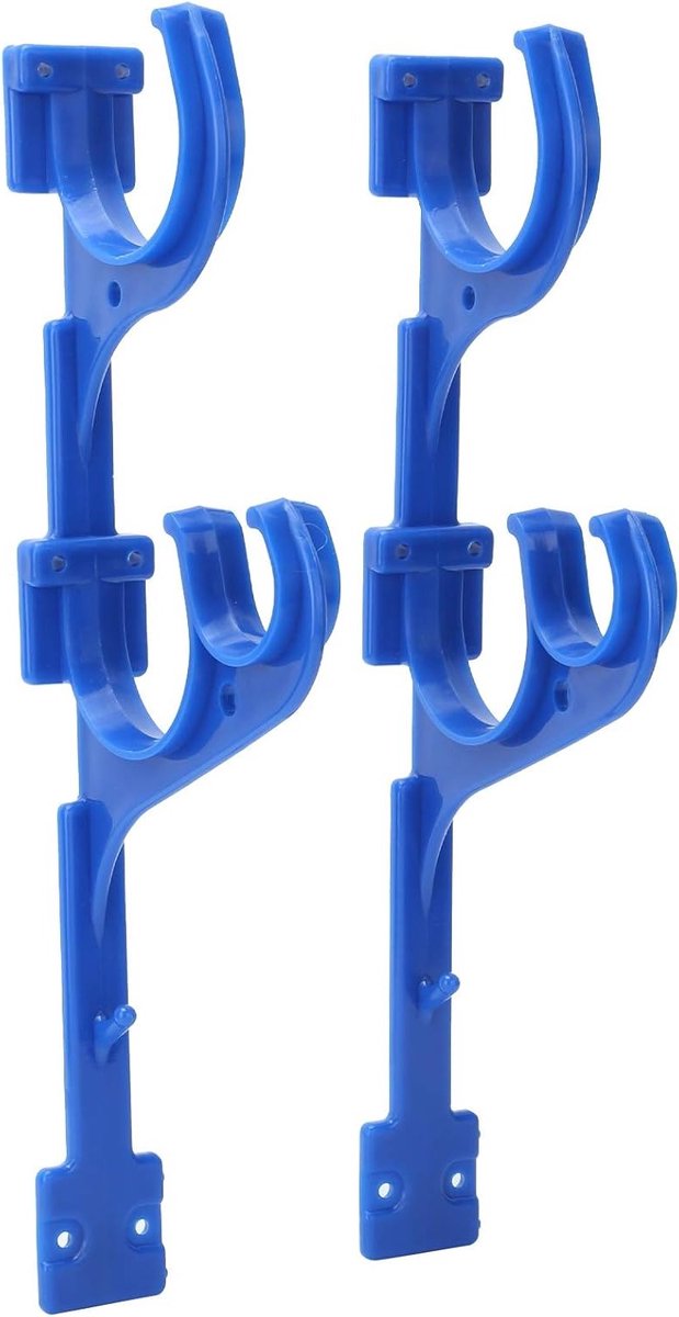 Plastic zwembad hanger voor telescopische stang, vacuümslang en skimmer met schroeven en bevestigingsmateriaal