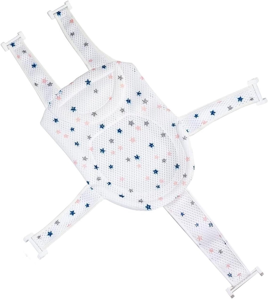 Vouwbare Baby Badstoel, Verstelbare Antislip Badnet, Badmat en Accessoires voor Pasgeborenen en Peuters