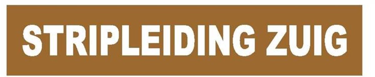 Leidingmarkering-Sticker Stripleiding Zuig