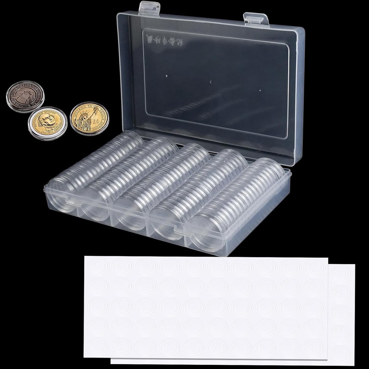 Coin Capsules voor Muntopslag - 100 Stuks, 33 mm Muntbescherming, Ideaal voor Verzamelaars en Hobbyisten