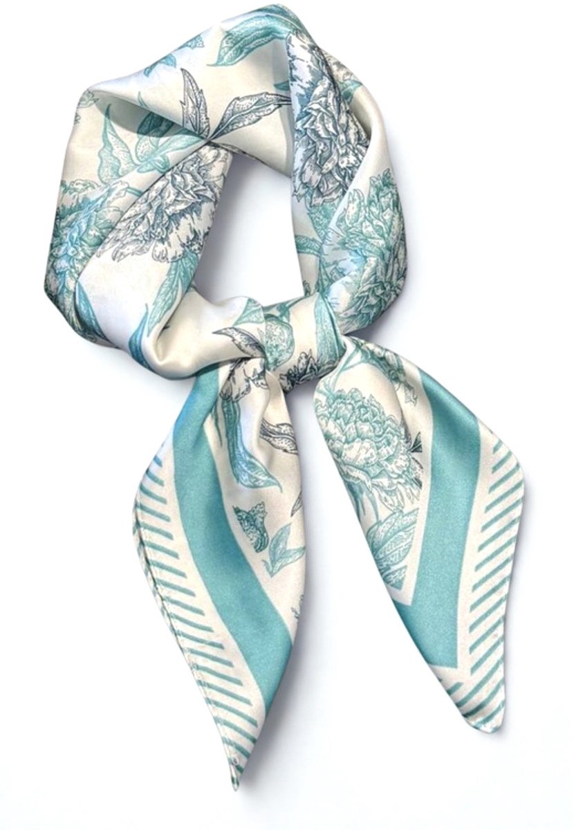 Sjaaltje met print - bandana met print - haarband - sjaaltje meerkleurig - bandana - bandana sjaaltje - sjaaltje voor dames hals - sjaal - sjaaltje unisex - oranje sjaal - Koningsdag - kingsday - moederdag - moederdag cadeautje