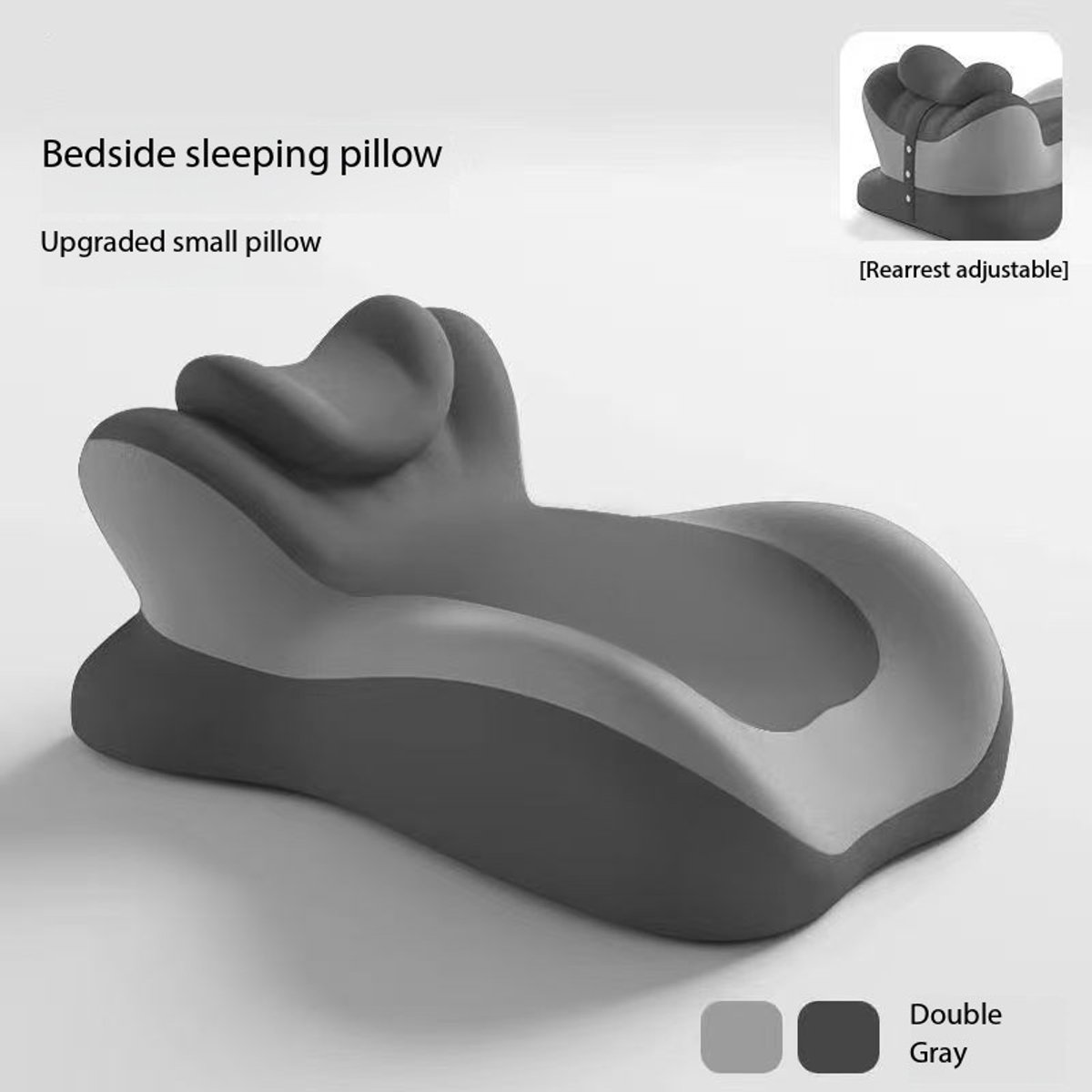 Multifunctioneel slaaphoofdkussen – Voor slapen, lezen en telefoongebruik – Ergonomisch – Afmeting 40x55x25cm – Comfort voor bed en bank-