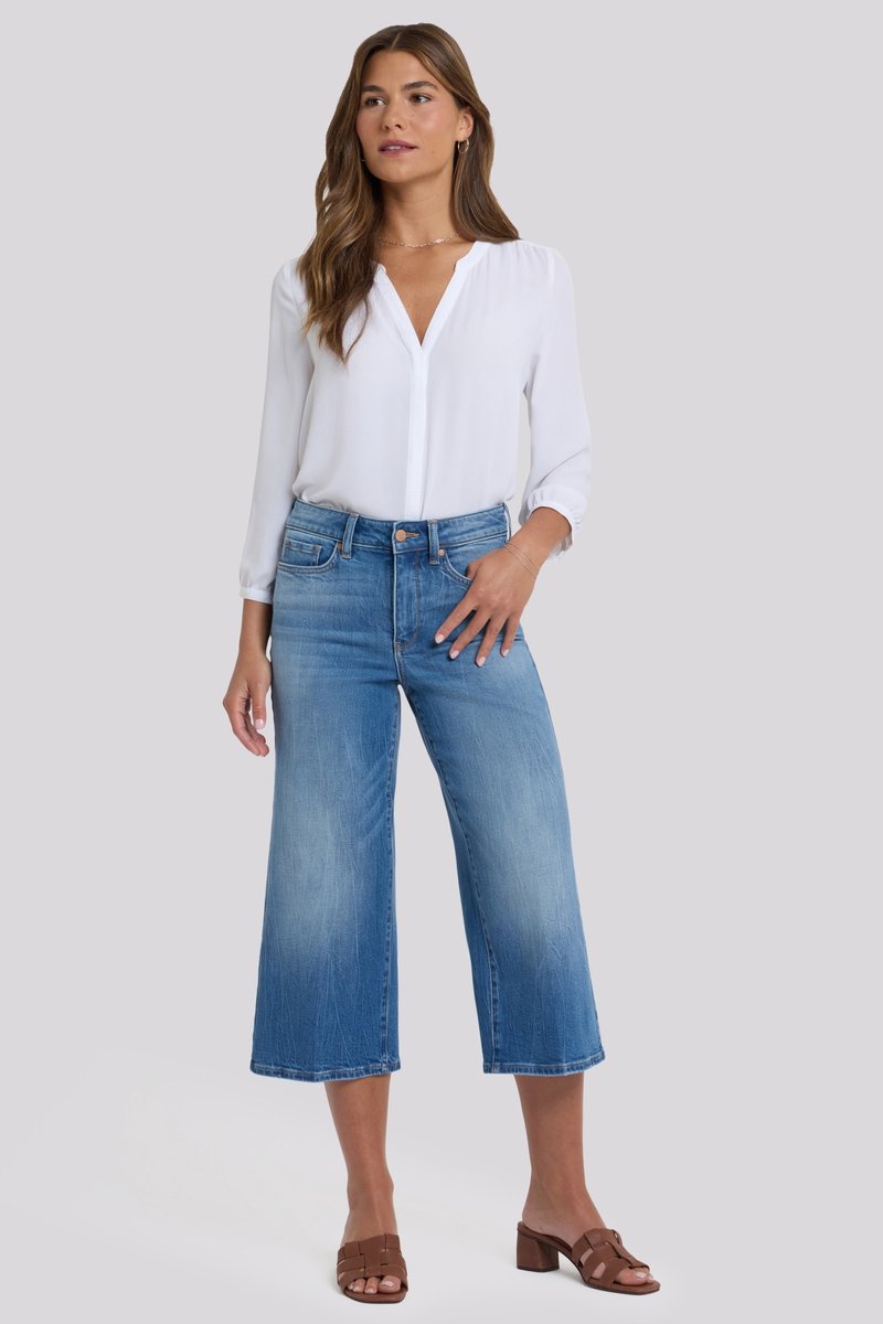 Brigitte Wide Leg Capri Jeans